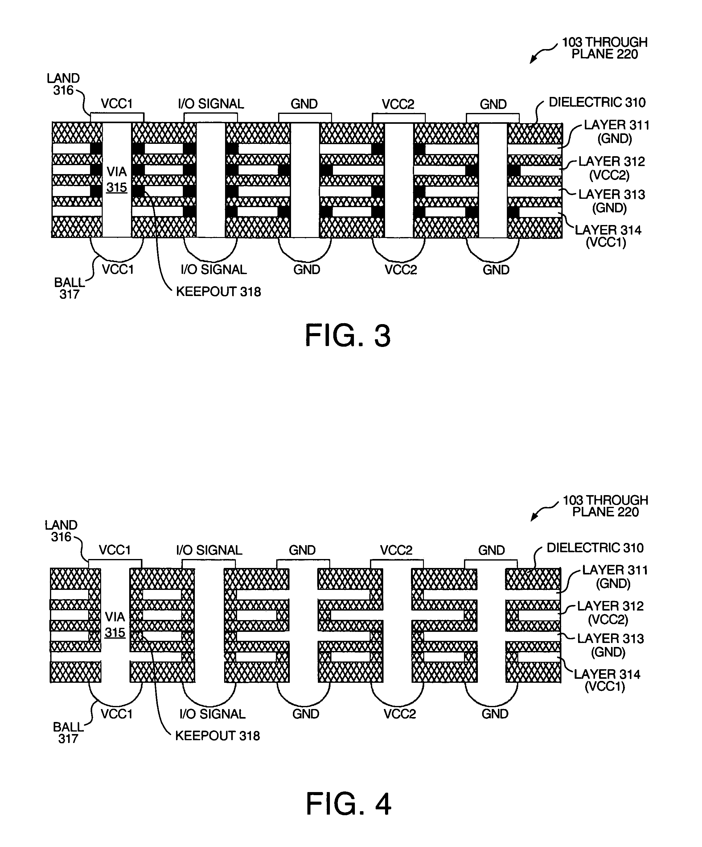 Interposer for impedance matching