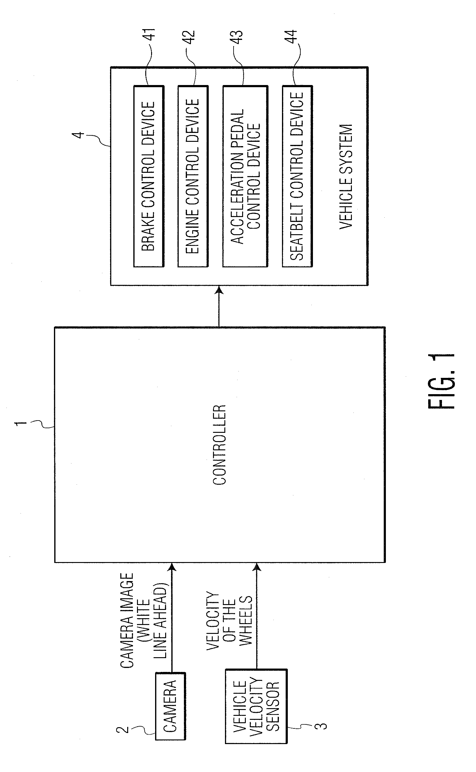 Vibration applying structure detecting device and vehicle control device