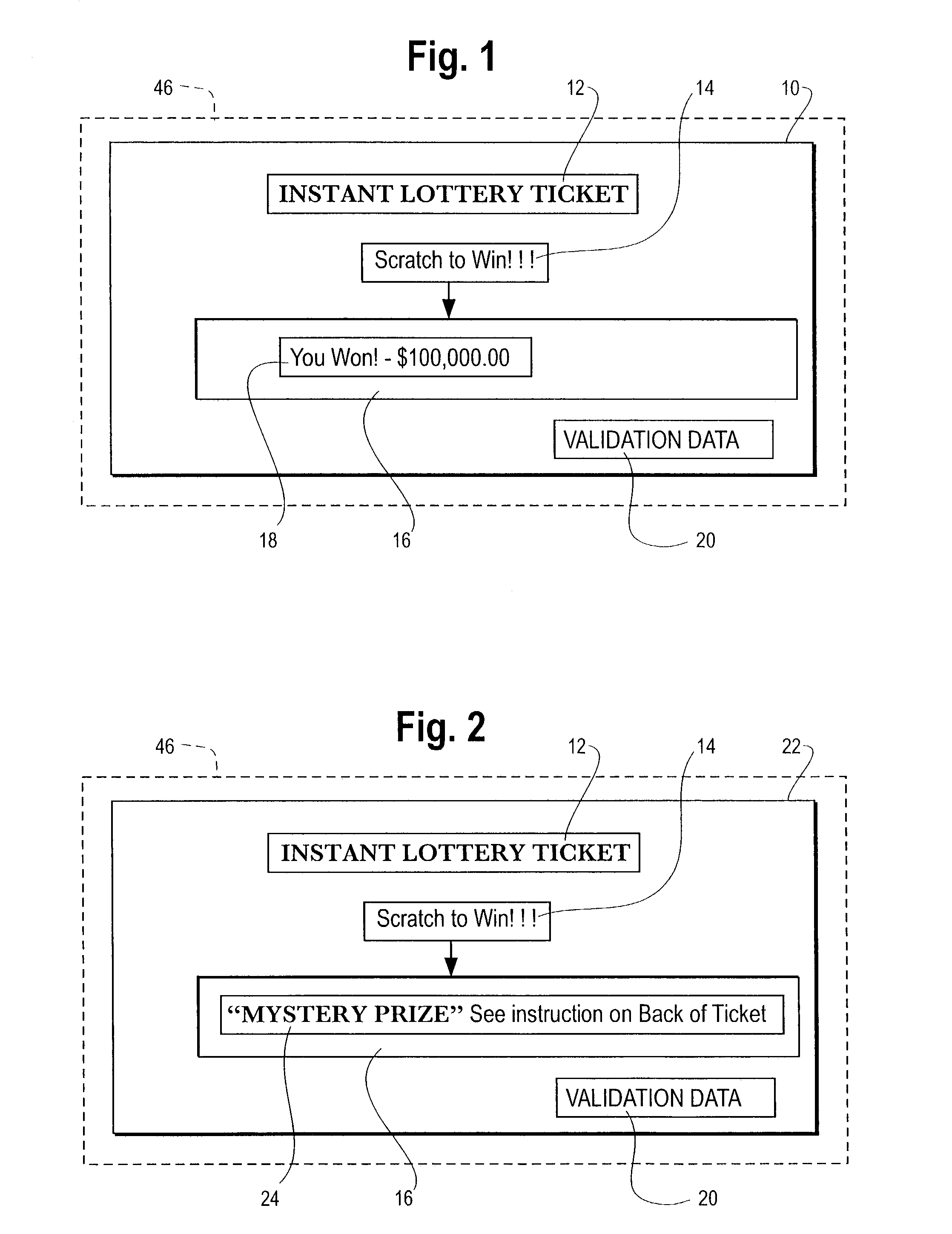 Lottery tickets with variable and static prizes where the variable redemption values change under certain predetermined events