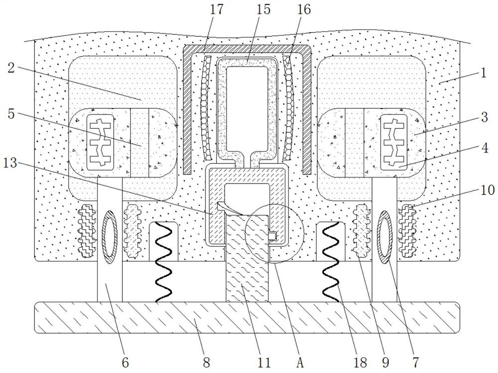 New energy self-generating alpenstock with characteristics of buffering and low abrasion