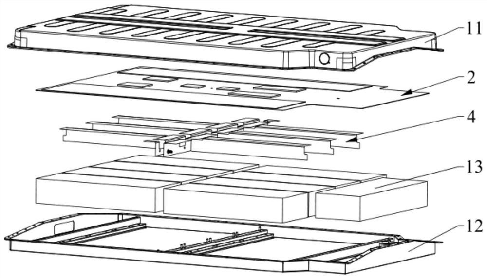 Power battery, thermal diffusion protection method of power battery and vehicle