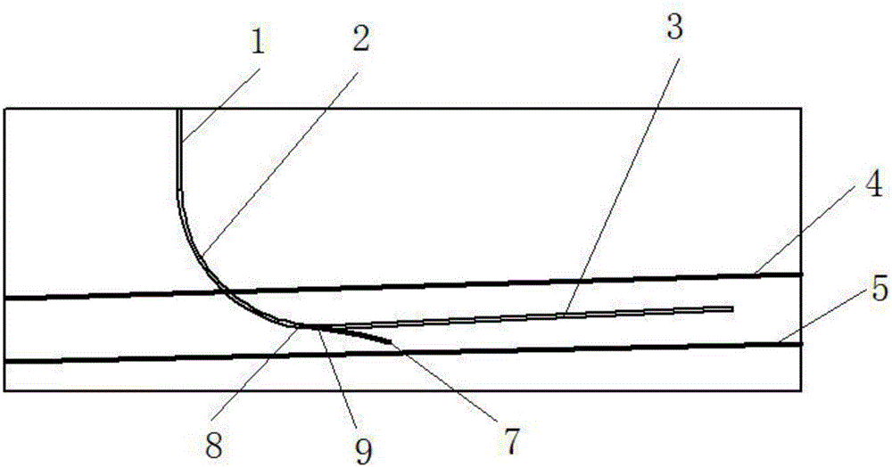 Ground L-shaped gas extraction drill hole