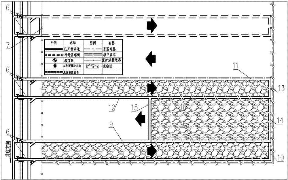 Mining/setting-up integrated mining technology without tunneling and coal pillar