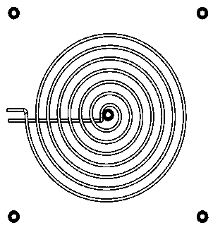 Steel wire rope core conveying belt connector vulcanization electromagnetic induction heating device