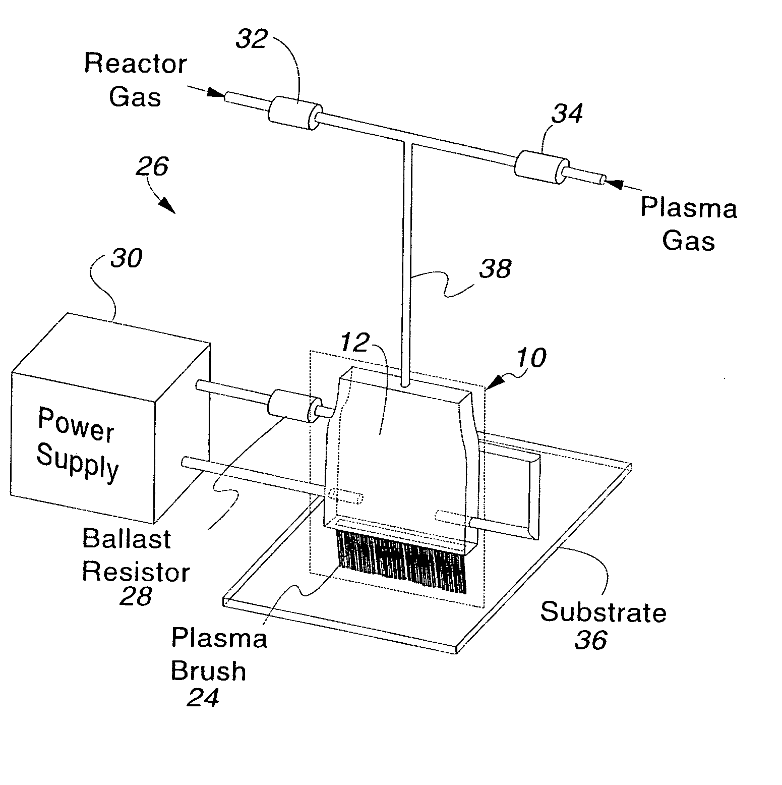 Plasma brush apparatus and method