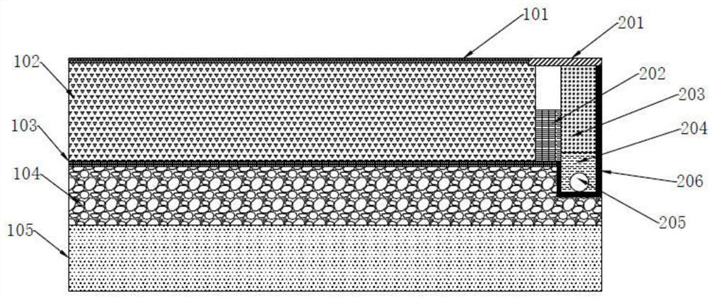 Drainage sidewalk capable of purifying stagnant water