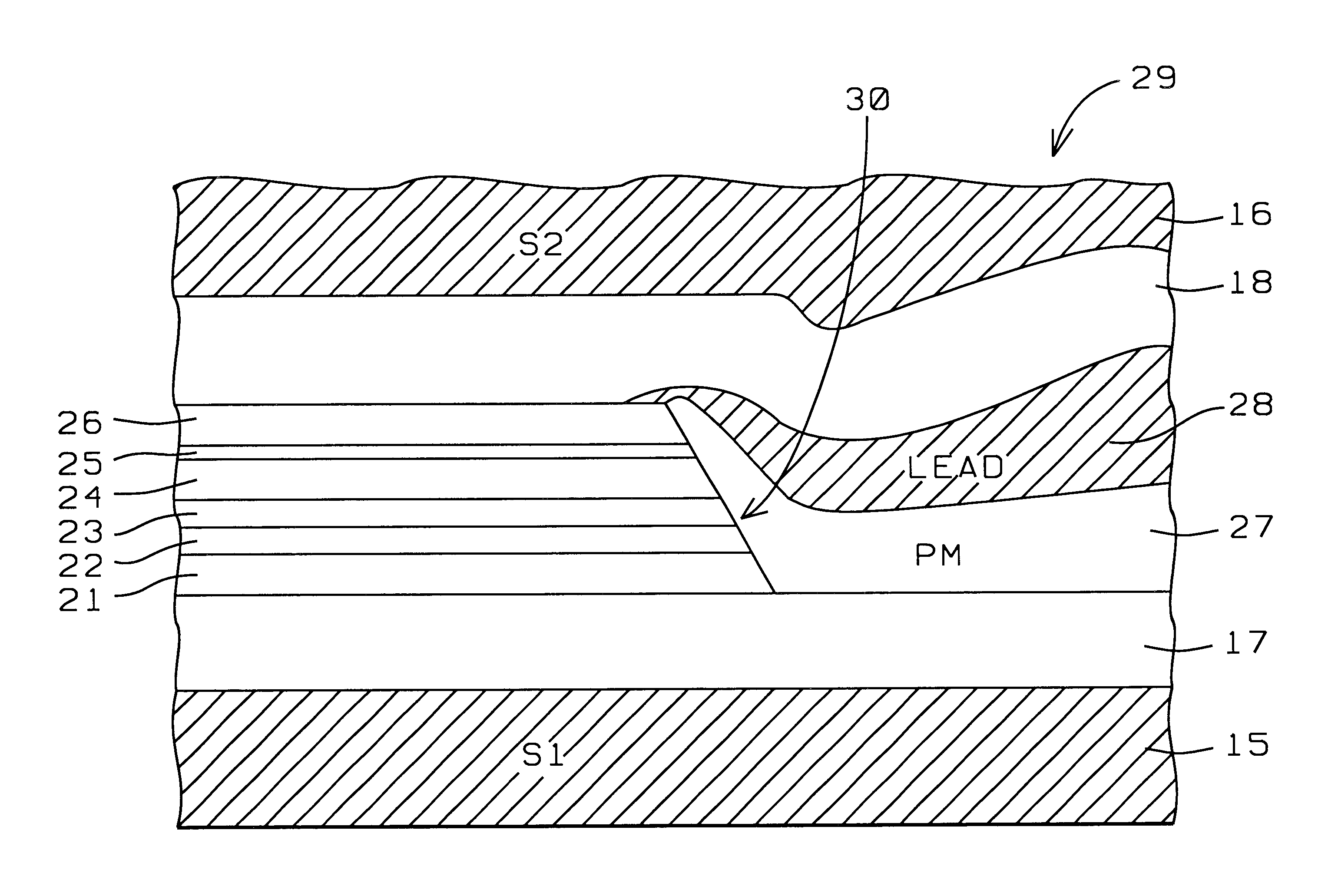 Process to manufacture a top spin valve