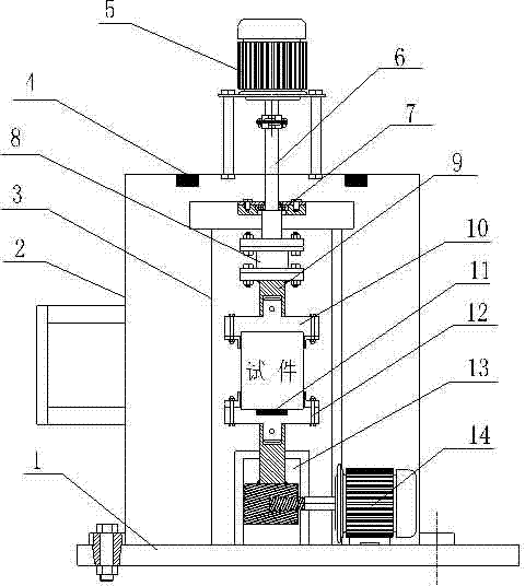 A torsional shear test device for asphalt pavement materials and structures