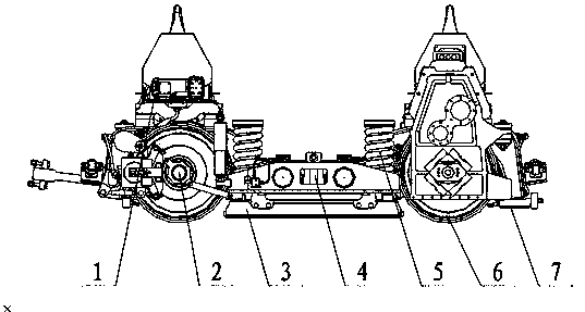 Power truck for 100% low-floor vehicle