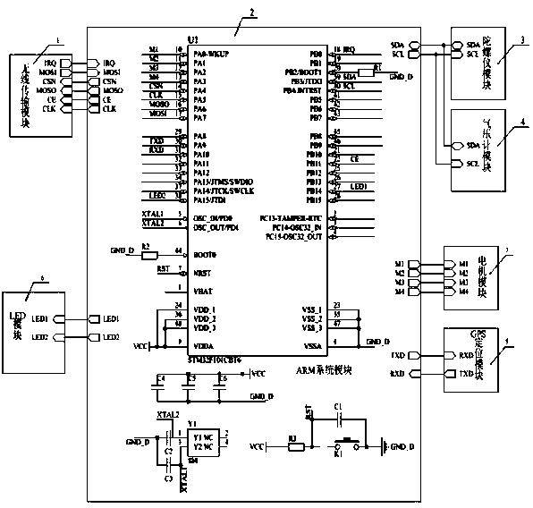 Aerial photographing type rotor craft control system