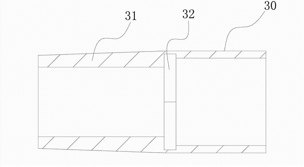 Drain pipe component for cold cabinet and cold cabinet with same