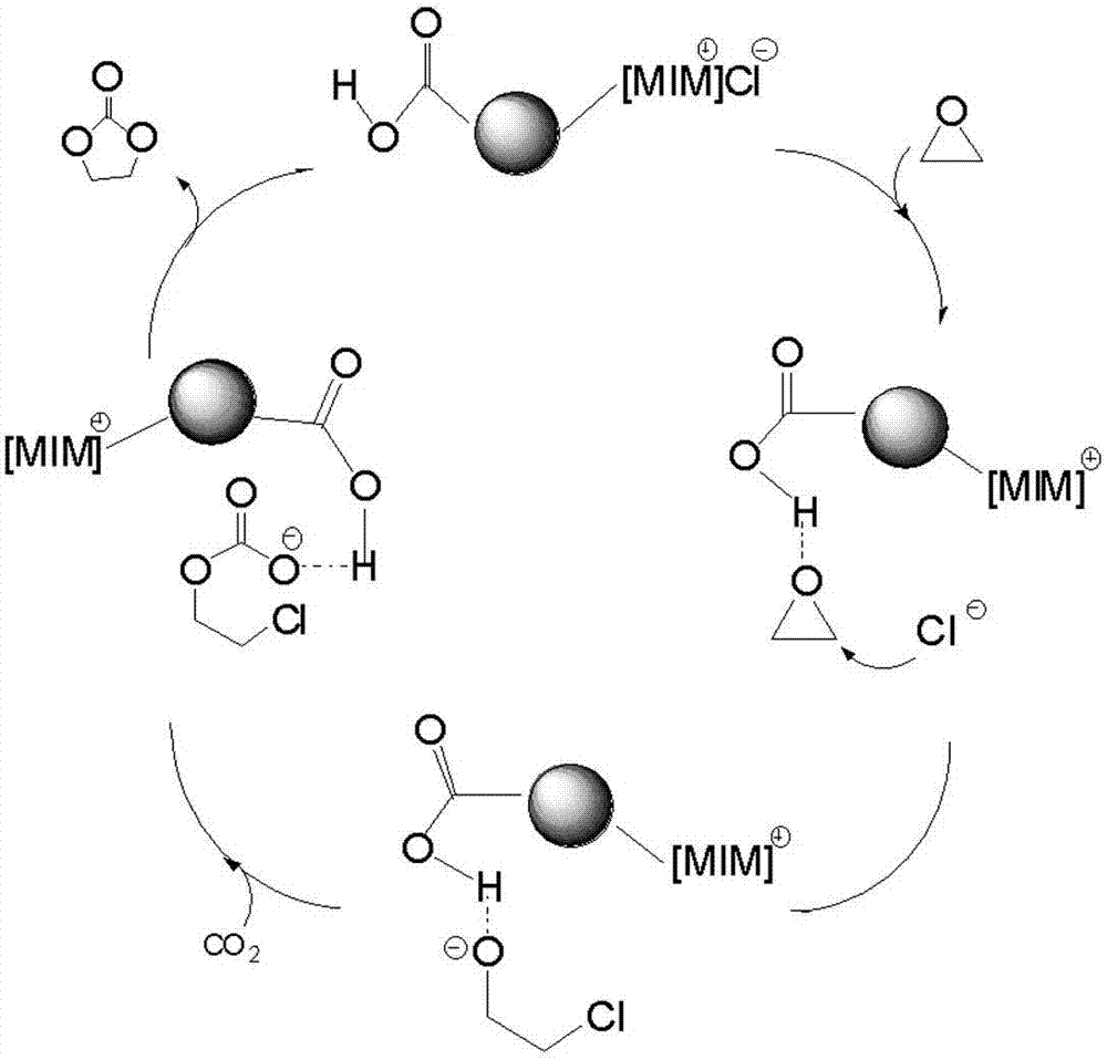 A kind of carboxyl-terminated polyether ionic liquid catalyst and preparation method thereof