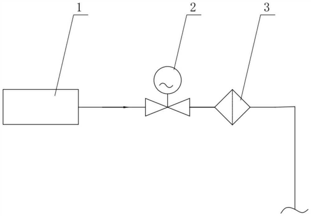 A domestic water supply system for deep saturated submersible living quarters