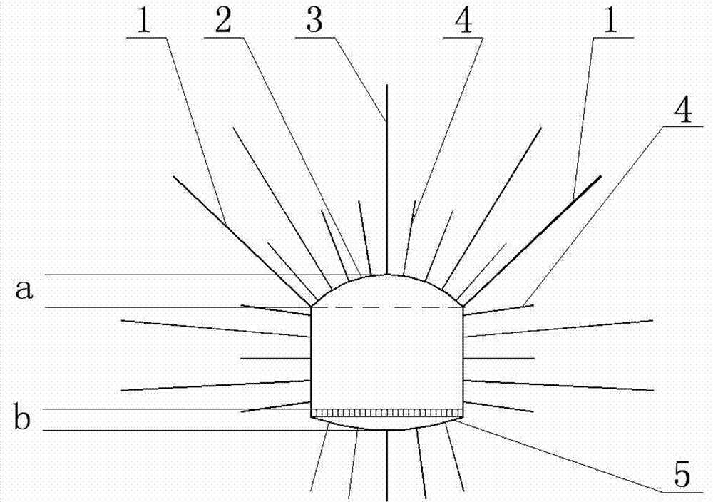 Supporting method of large-section tunnel in water-rich complicated geological mass