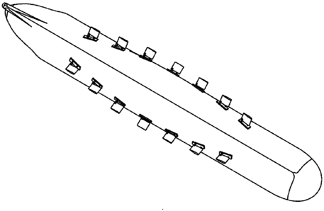 Anti-roll and anti-drag serial hydrofoils and ship equipped with anti-roll and anti-drag serial hydrofoils