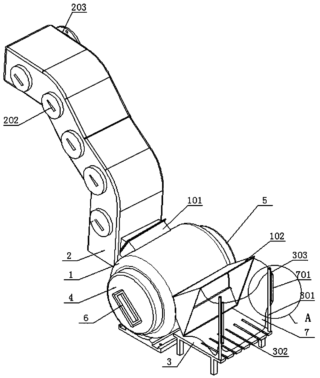 A device for collecting and treating waste from a grinding wheel grinder