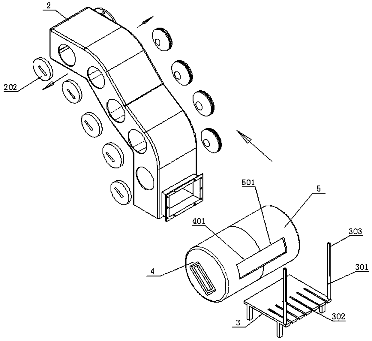 A device for collecting and treating waste from a grinding wheel grinder