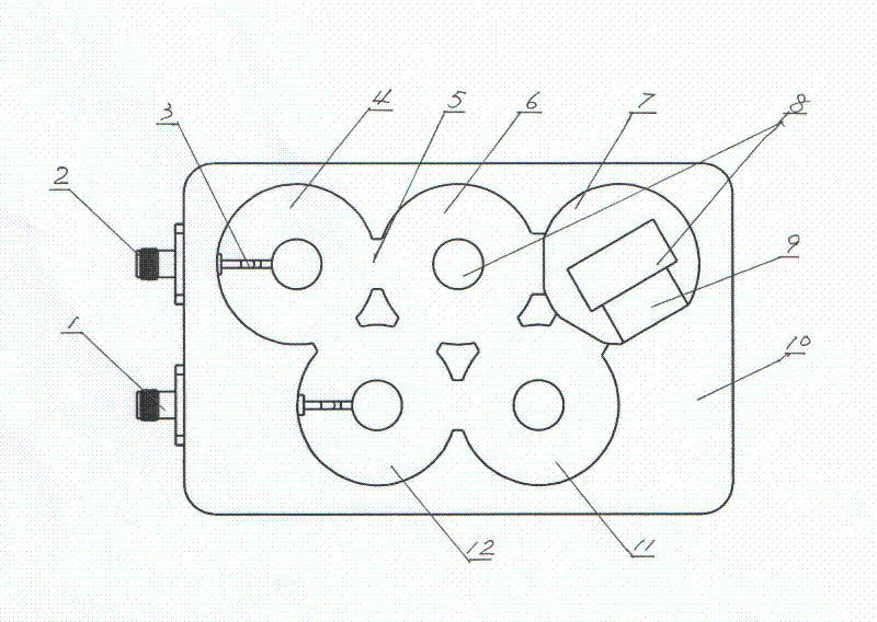 Asymmetric regular mode-mixing filter