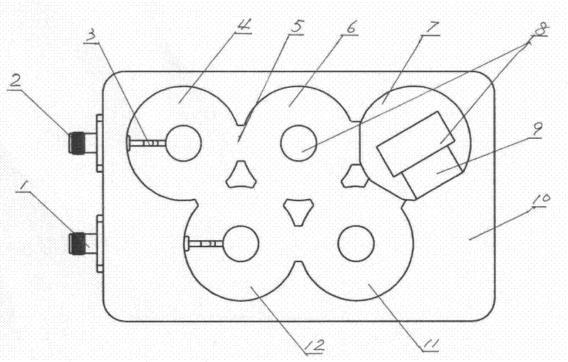 Asymmetric regular mode-mixing filter