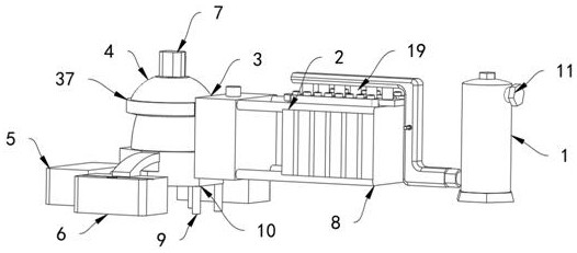 Biological reaction separation device with high stability