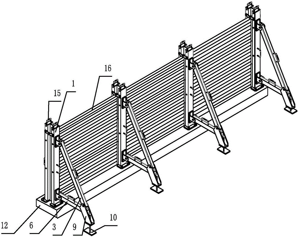 Detachable movable flood gate