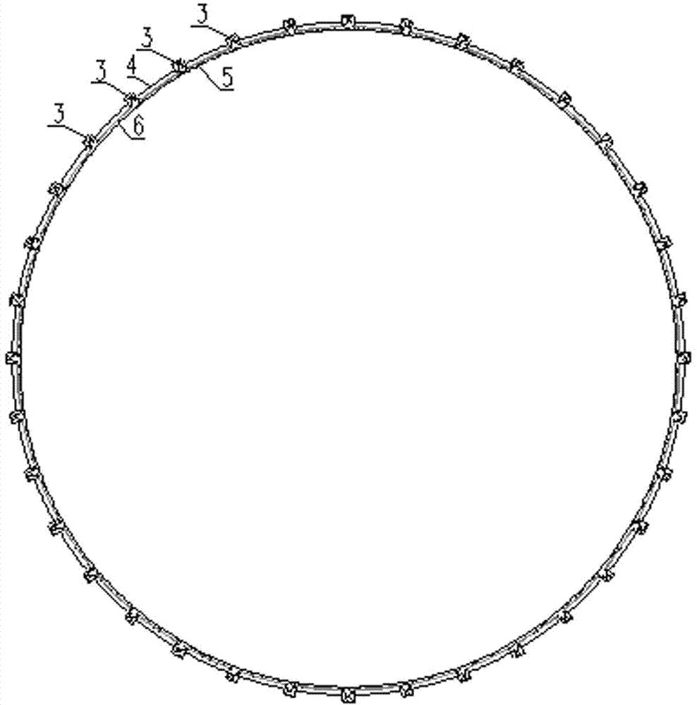 A steel-concrete combined structure coal retaining wall in a circular coal yard and its construction method