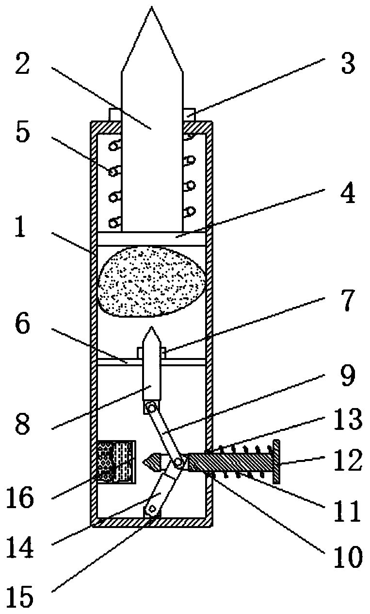 Automotive glass safe blasting breaking device