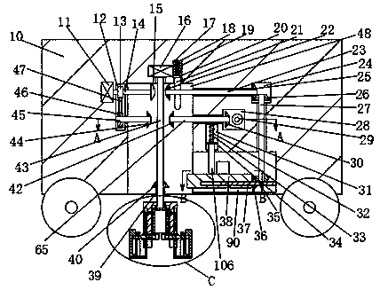 Different-depth soil pollution detection device