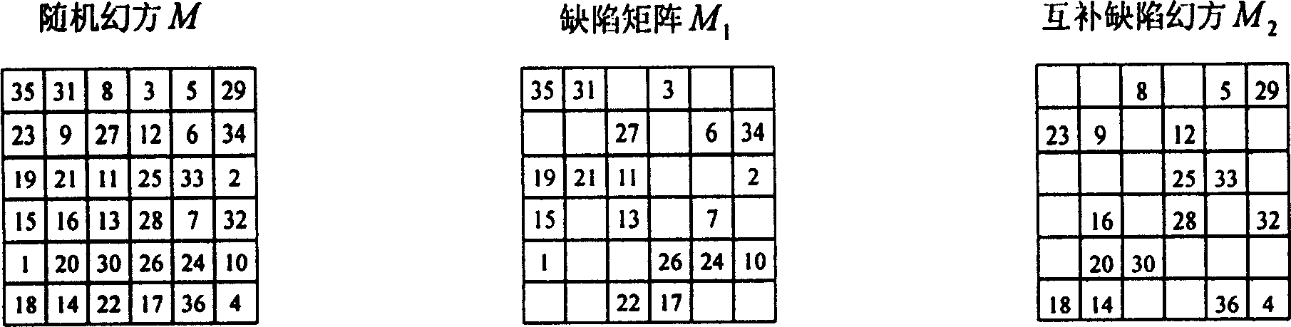 Magic square signature method for true or false identification