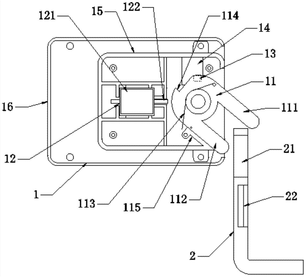 Intelligent electronic lock device for public bicycle