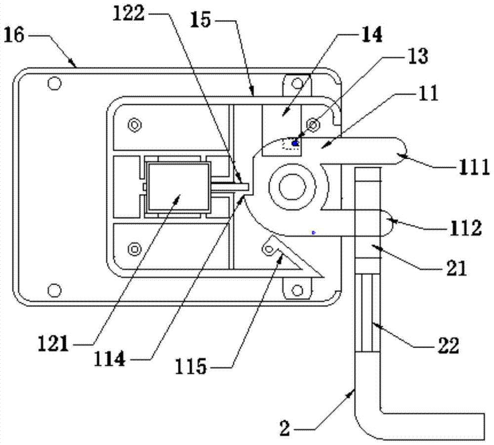 Intelligent electronic lock device for public bicycle