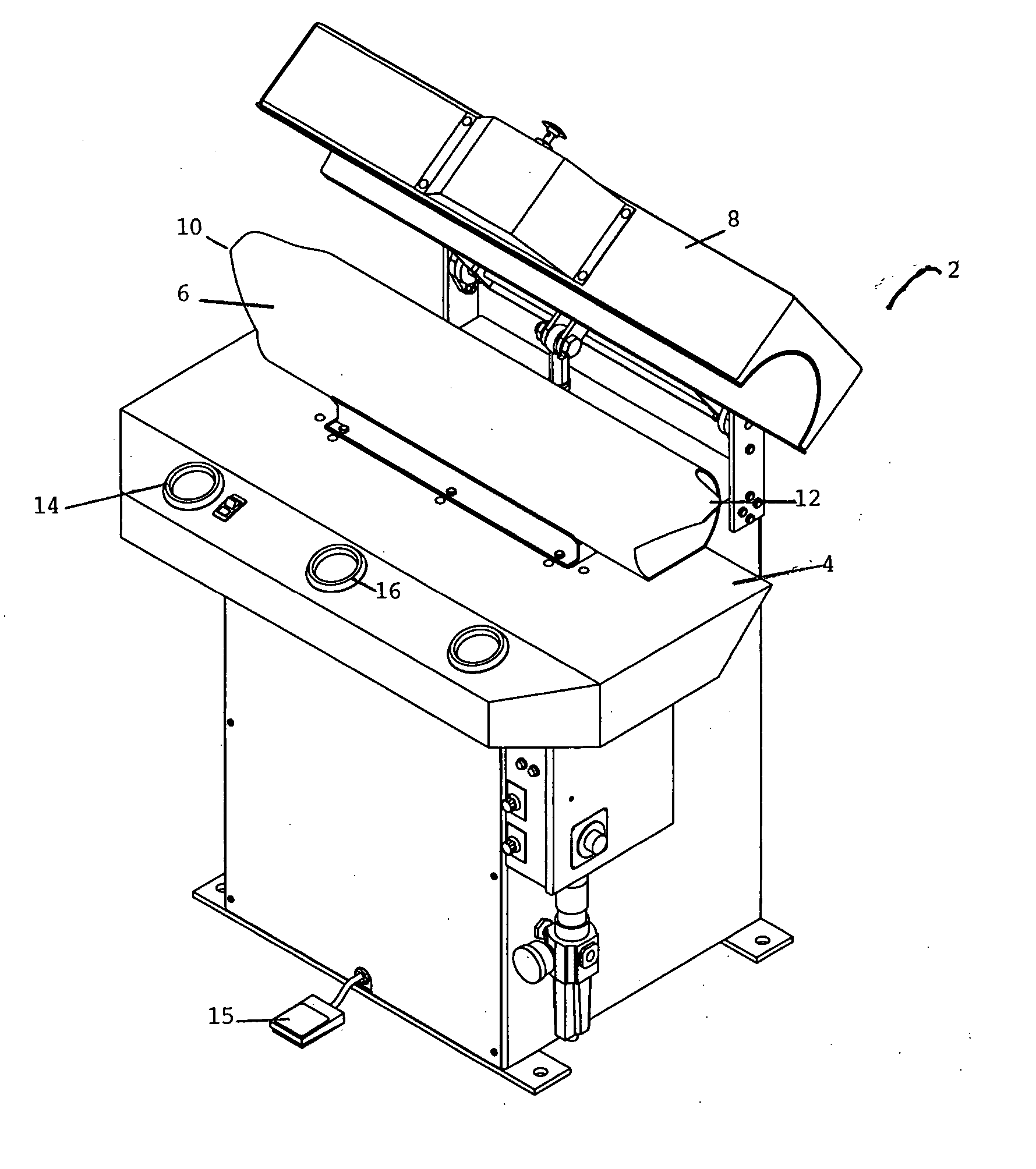 Cuff and collar press having asymmetric pleaters