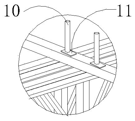 Assembling type large-scale vibrating table test protection device