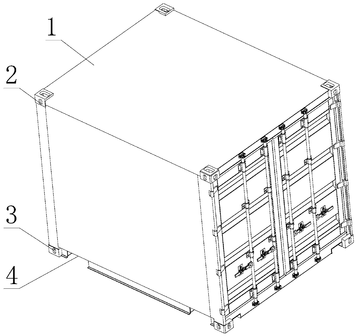 Container convenient to load and unload