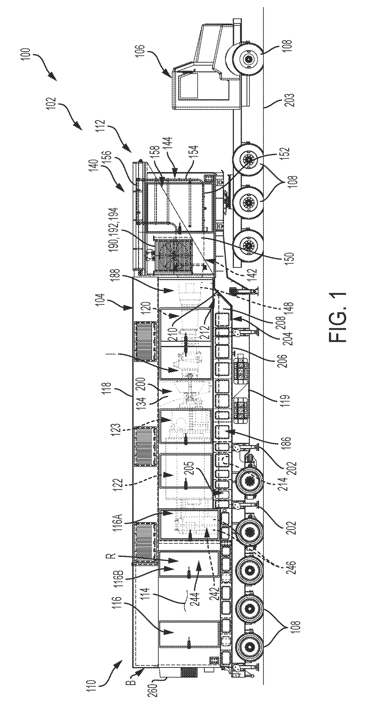 Mobile power generation system including air filtration