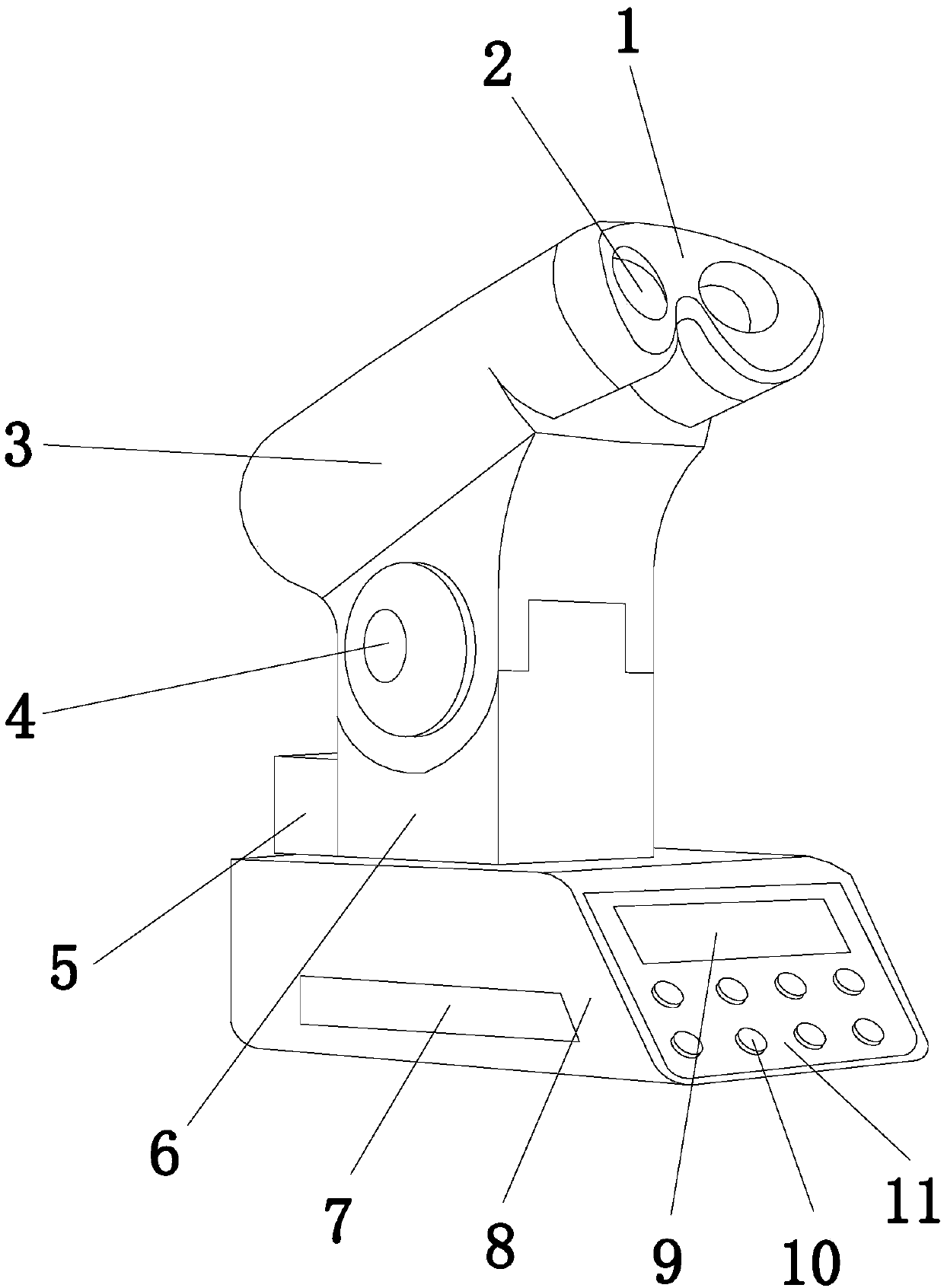 Comfortable eye washing machine for ophthalmology department