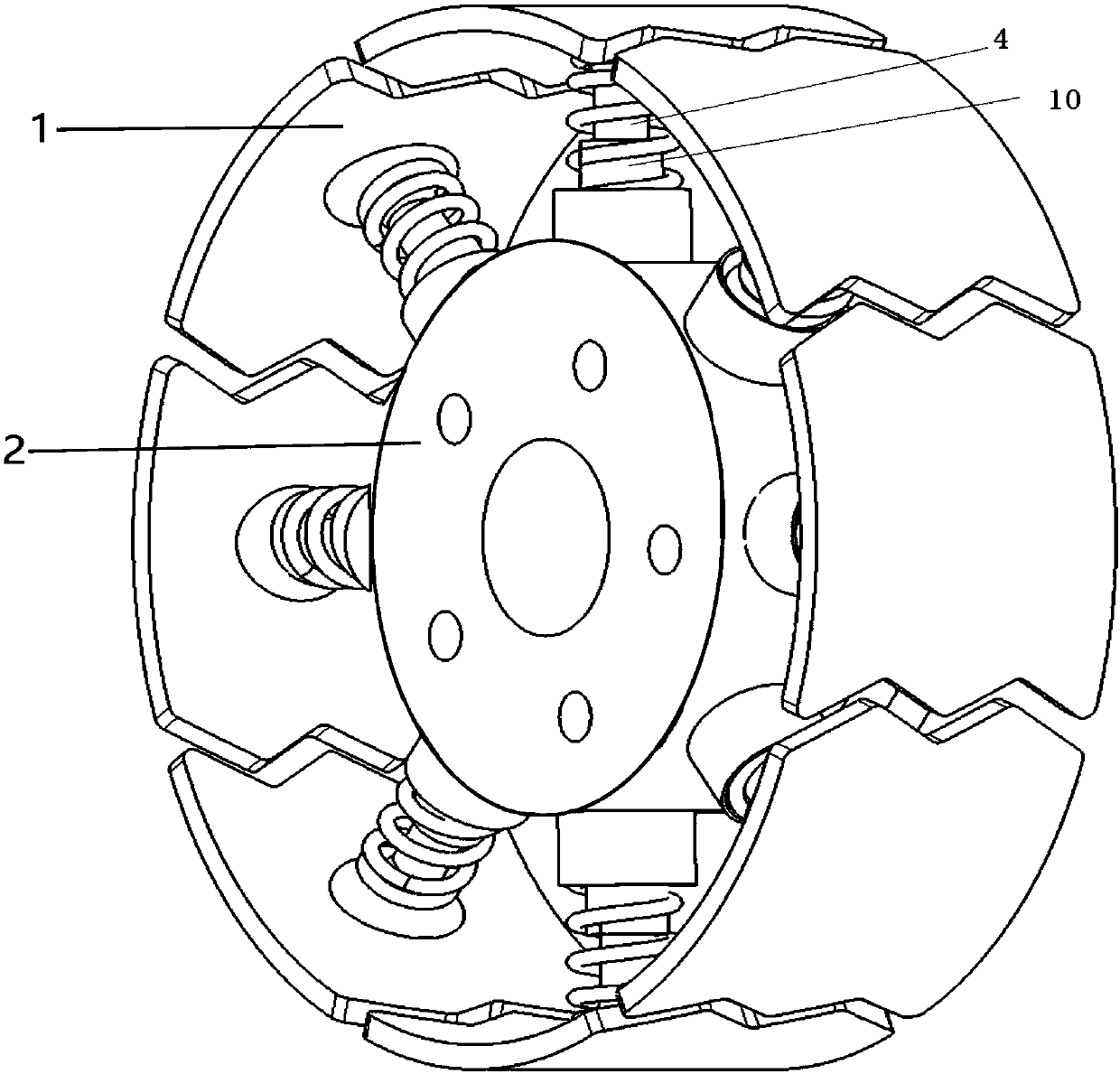 A variable diameter wheel hub