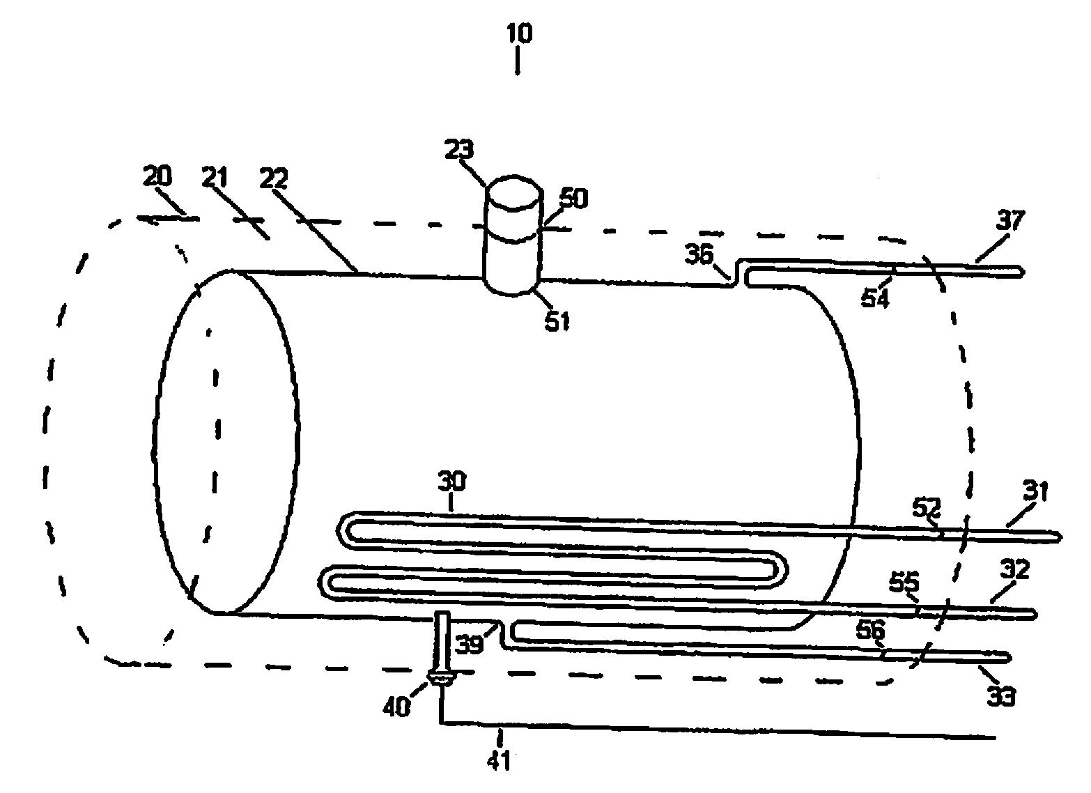 Alternate fuel storage system and method