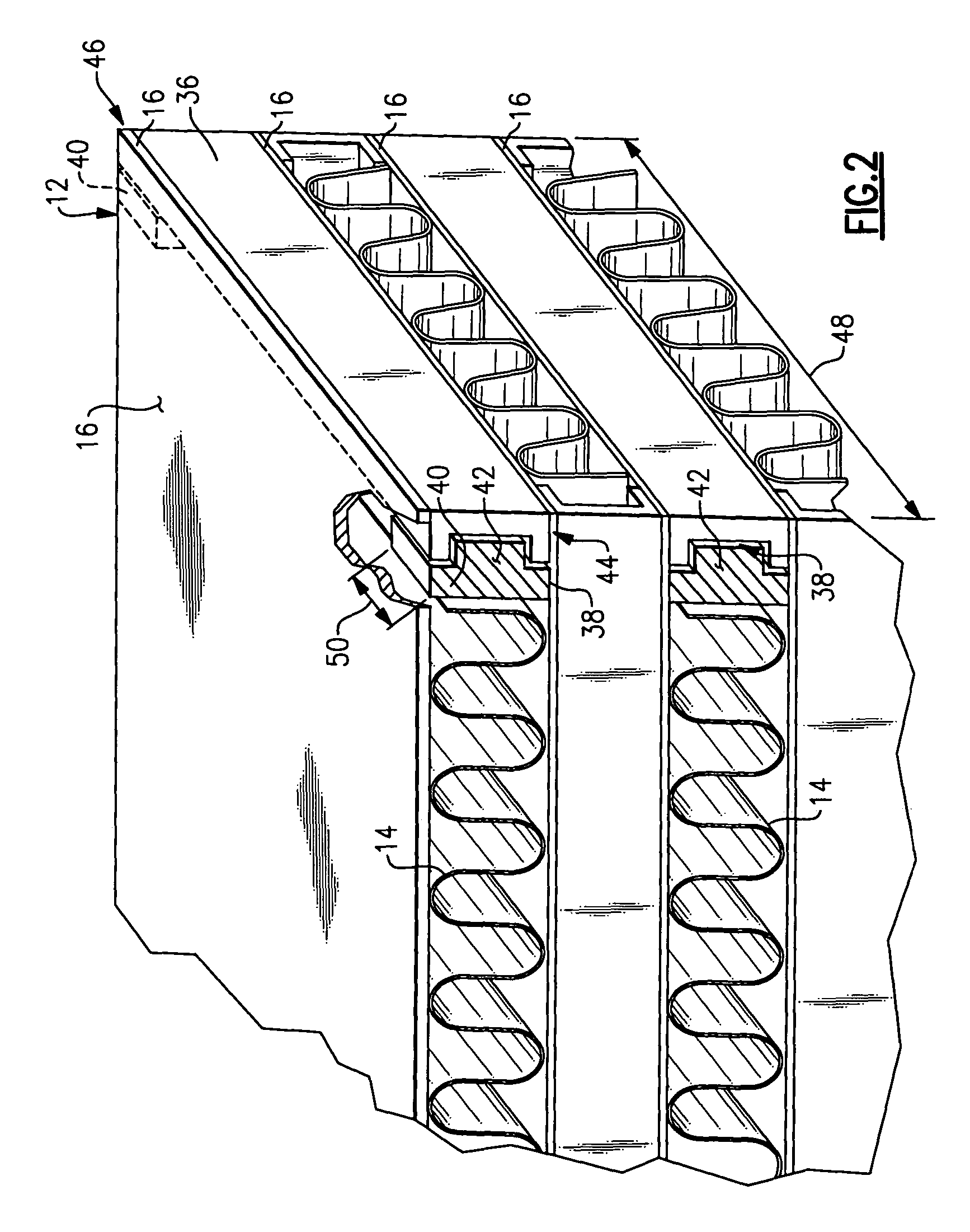 Core assembly with deformation preventing features