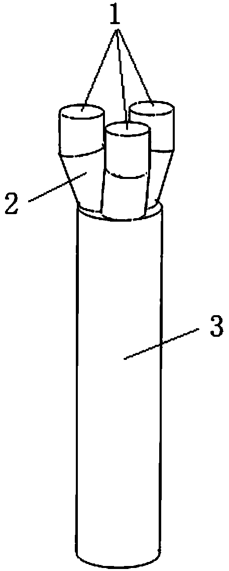 Flow splitting hole stove grate and hot-air stove lattice brick supporting system