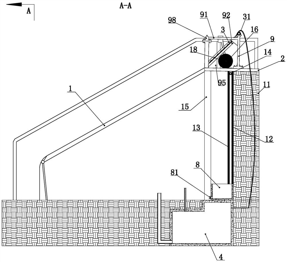 A greenhouse energy storage heating irrigation system