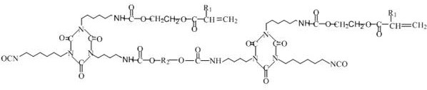 UV-LED and moisture dual-curable environment-friendly three-proofing adhesive and preparation method thereof