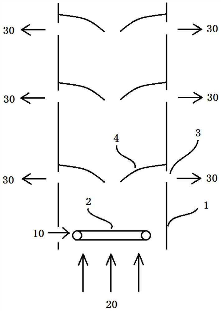 A solid material drying system