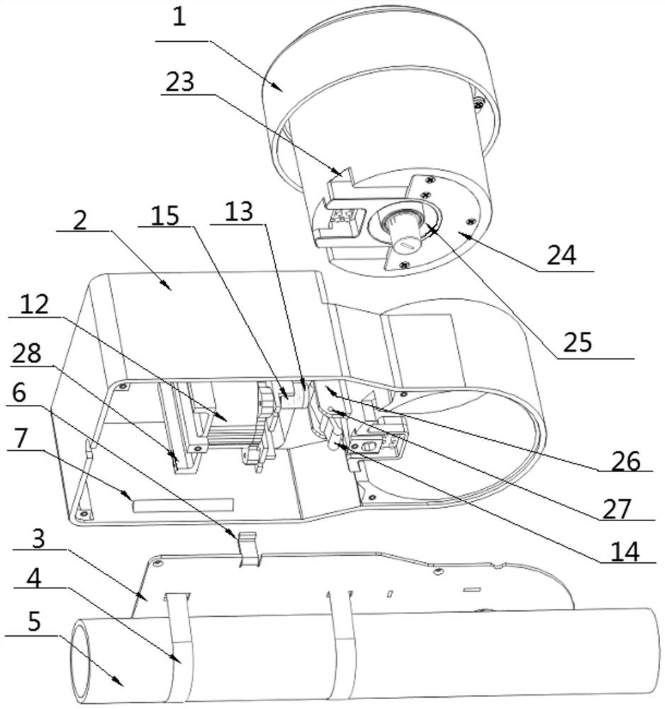 Anti-disassembly bounce-off type beacon locking and releasing device