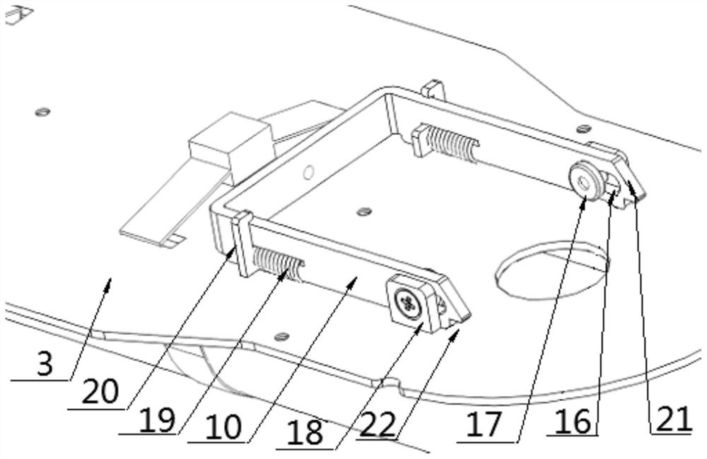 Anti-disassembly bounce-off type beacon locking and releasing device