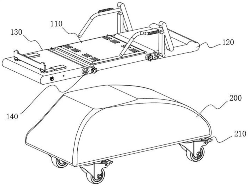 Transfer deck chair for tumor cancer chemotherapy