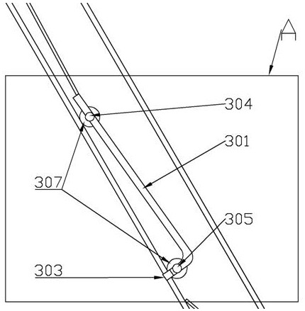 Secondary sedimentation tank water inlet residue filtering device in urban domestic sewage treatment system