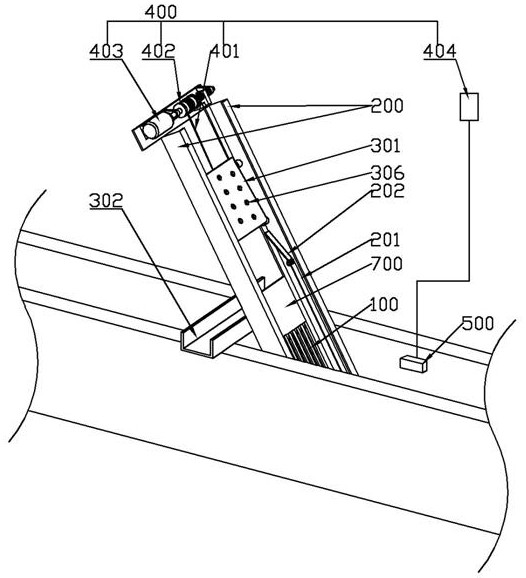 Secondary sedimentation tank water inlet residue filtering device in urban domestic sewage treatment system