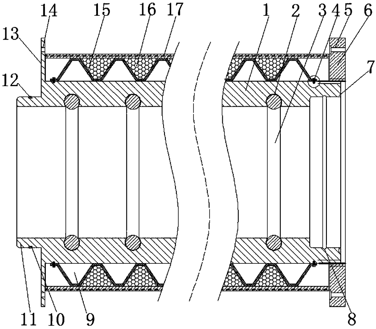 Evaporator steam conveying pipe heat preservation device for biological pharmacy