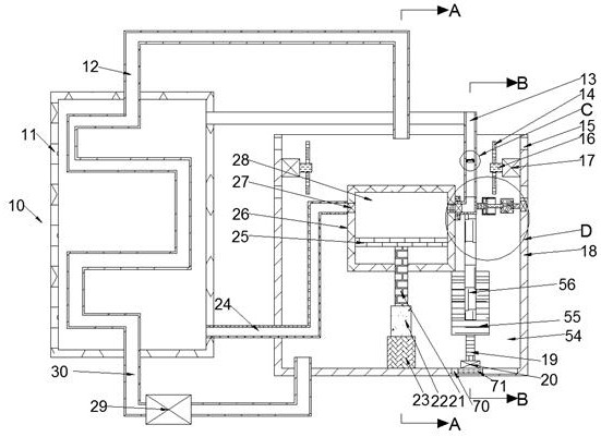 Cooling and dust removal device for computer mainframe